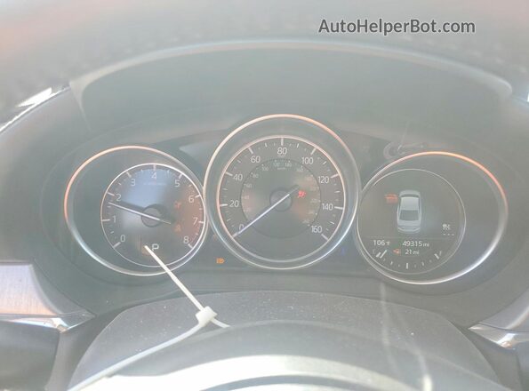 JM1GL1UM2M1606845 2021 MAZDA 6 Blue ხელსაწყოთა პანელის ხედი