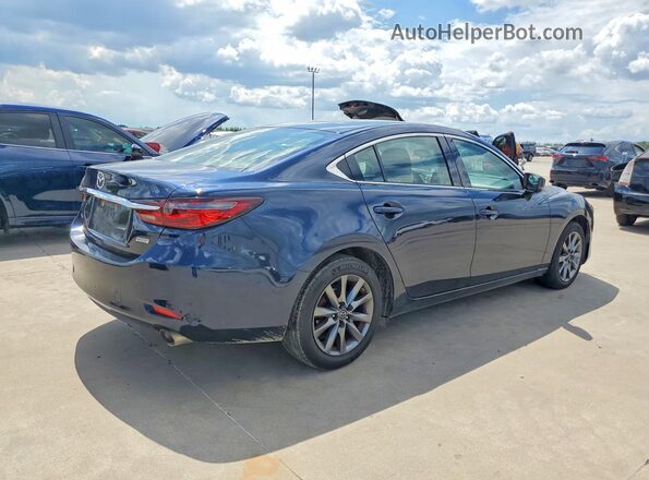 JM1GL1UM6J1334571 2018 MAZDA 6 Синий Задняя правая четверть