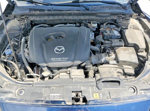 JM1GL1UM6J1334571 2018 MAZDA 6 Синий Вид задней части салона