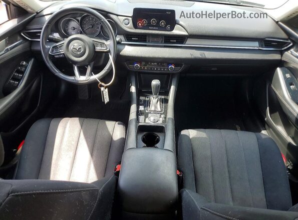 JM1GL1UM6J1334571 2018 MAZDA 6 Синий Вид панели приборов
