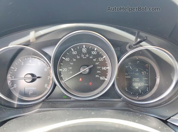 JM1GL1UM6J1334571 2018 MAZDA 6 Синий Вид щитка приборов