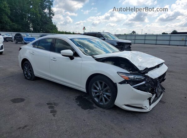 JM1GL1UM7J1332926 2018 MAZDA 6 White Передня права чверть