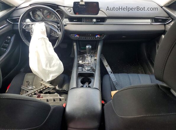 JM1GL1UM7J1332926 2018 MAZDA 6 White Вид панелі приладів