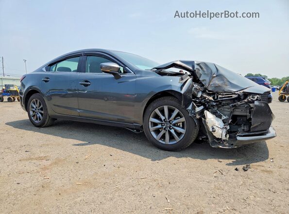 JM1GL1UM9J1336329 2018 MAZDA 6 Серый Передняя правая четверть