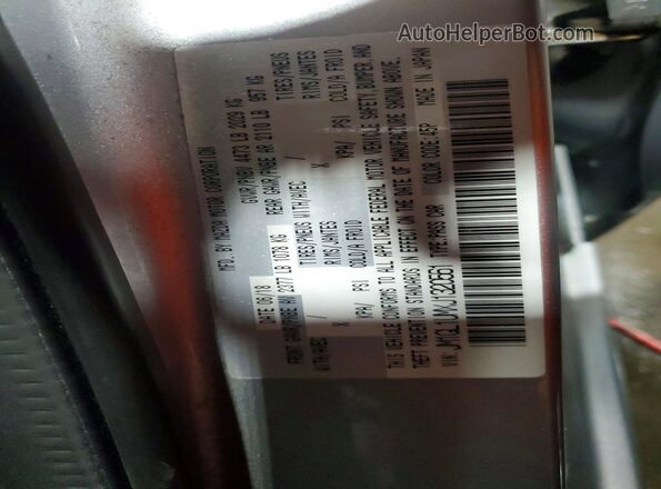 JM1GL1UMXJ1320561 2018 MAZDA 6 Silver VIN sticker view