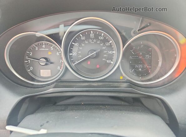 JM1GL1V50H1123061 2017 MAZDA 6 Silver Вид щитка приладів
