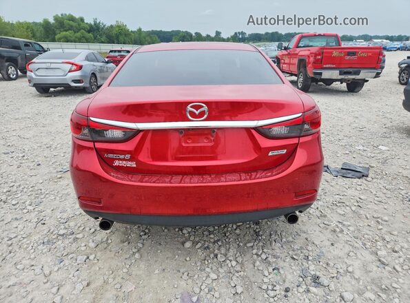 JM1GL1V50H1131631 2017 MAZDA 6 Red Rear view
