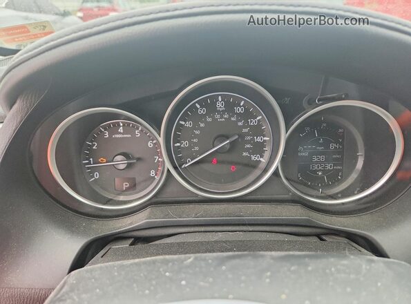 JM1GL1V50H1131631 2017 MAZDA 6 Red Instrument cluster view