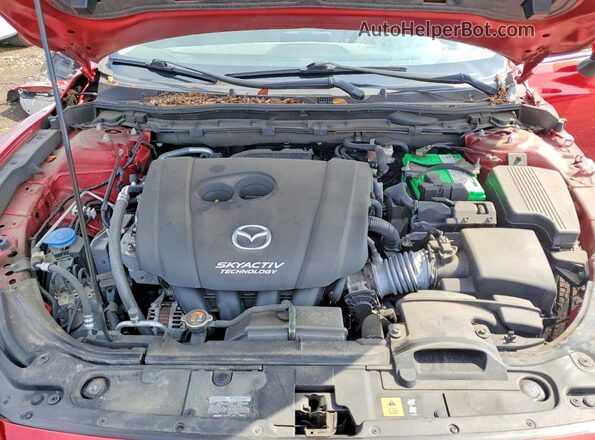 JM1GL1V50H1152432 2017 MAZDA 6 Red Widok wnętrza z tyłu