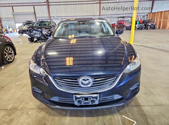 JM1GL1V51H1111372 2017 MAZDA 6 Blue Դիմացի տեսք