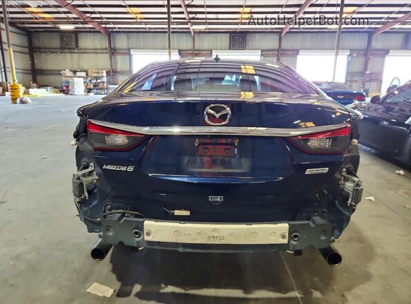 JM1GL1V51H1111372 2017 MAZDA 6 Blue Հետևի տեսք