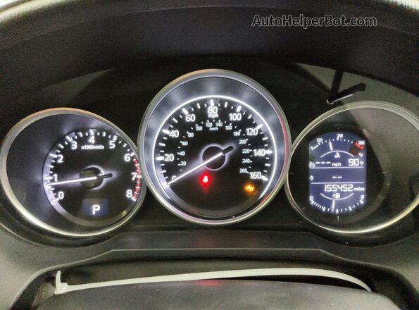 JM1GL1V52H1107377 2017 MAZDA 6 Gray Instrument cluster view