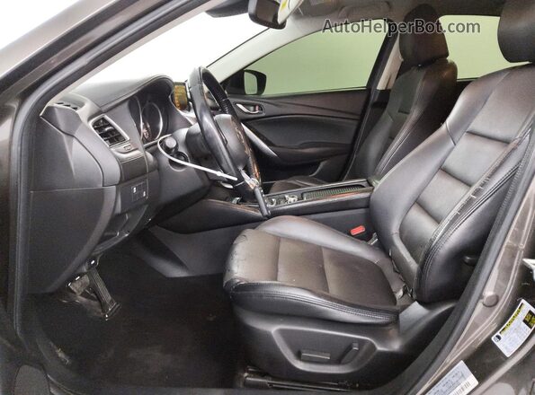 JM1GL1V52H1107377 2017 MAZDA 6 Gray Front interior view