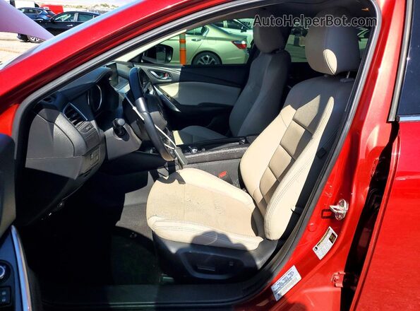 JM1GL1V52H1121912 2017 MAZDA 6 Red Vista interior delantera