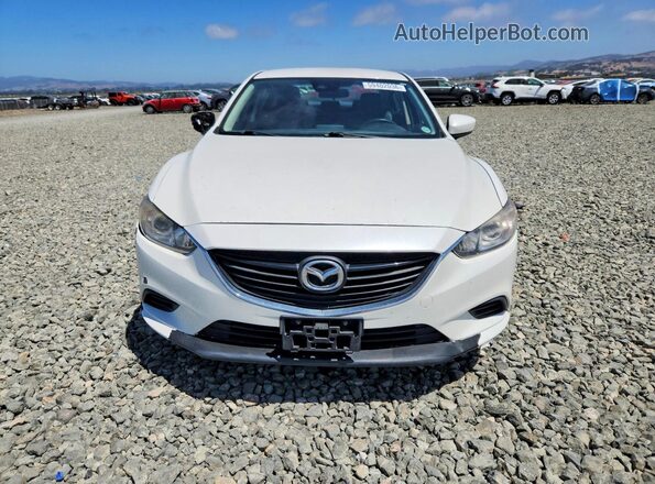 JM1GL1V53H1101281 2017 MAZDA 6 White წინა ხედი