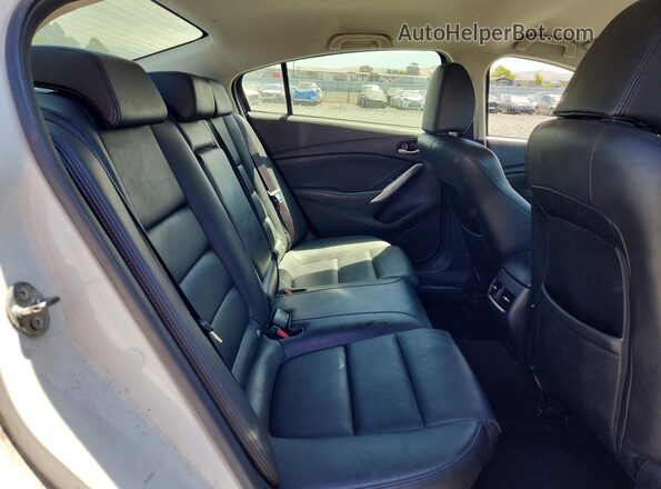 JM1GL1V53H1101281 2017 MAZDA 6 White უკანა სავარძლების ხედი