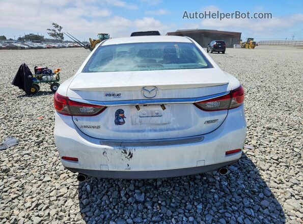 JM1GL1V53H1101281 2017 MAZDA 6 White უკანა ხედი