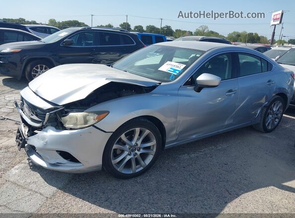 JM1GL1V54H1107445 2017 MAZDA 6 Light Blue Vista tres cuartos delantera izquierda