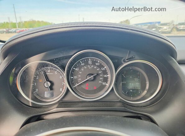 JM1GL1V54H1130496 2017 MAZDA 6 Gray Widok zestawu wskaźników