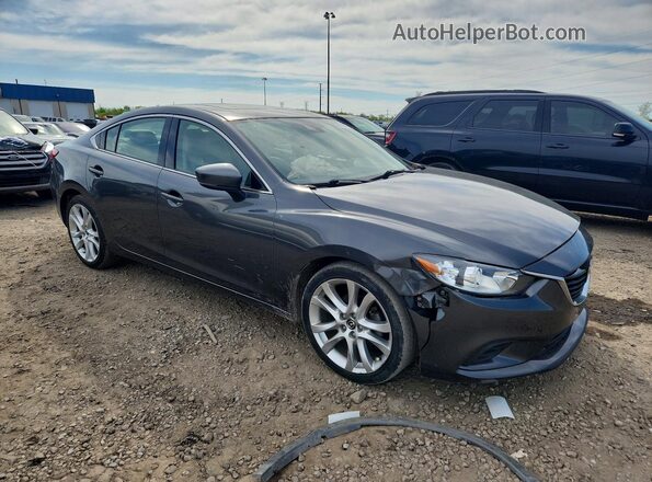 JM1GL1V54H1130496 2017 MAZDA 6 Gray Przód prawy