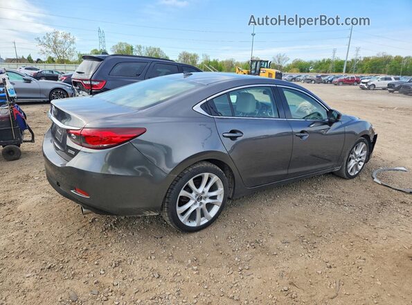 JM1GL1V54H1130496 2017 MAZDA 6 Gray Tył prawy