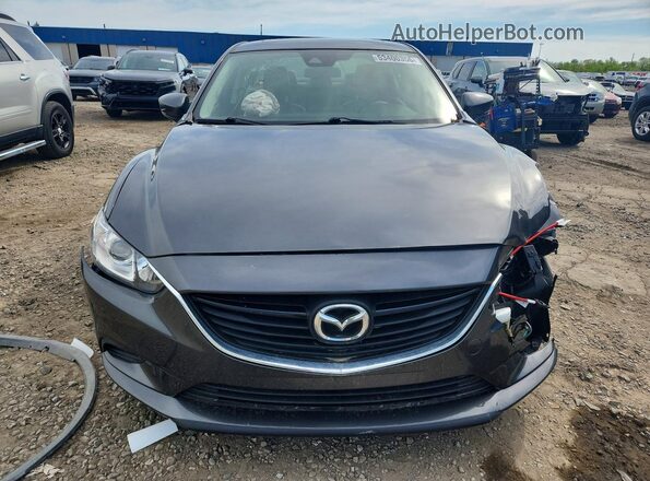 JM1GL1V54H1130496 2017 MAZDA 6 Gray Widok z przodu