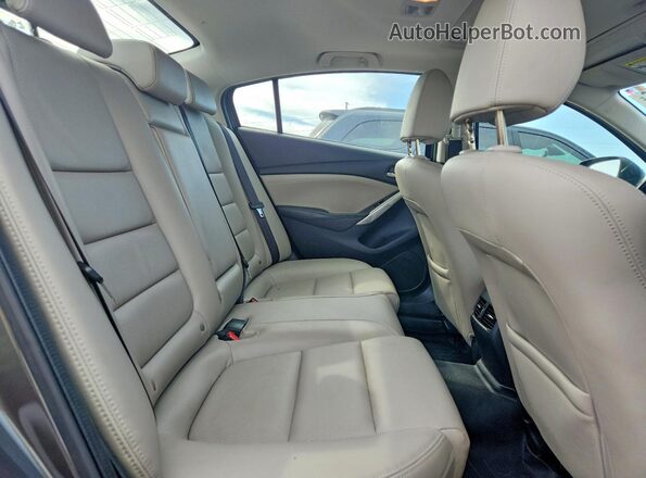 JM1GL1V54H1130496 2017 MAZDA 6 Gray Widok tylnych siedzeń
