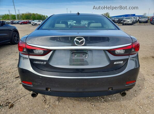 JM1GL1V54H1130496 2017 MAZDA 6 Gray Widok z tyłu