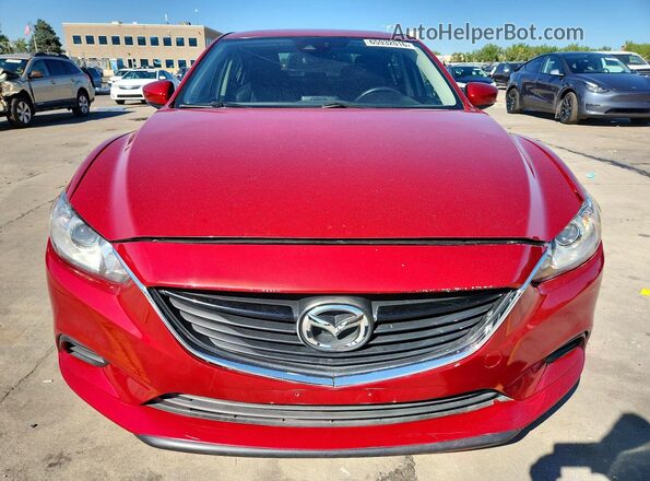 JM1GL1V54H1143278 2017 MAZDA 6 Red Вид спереду