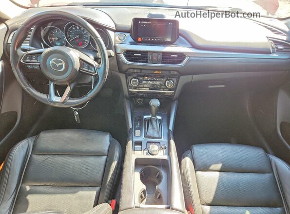 JM1GL1V54H1143278 2017 MAZDA 6 Red Вид панелі приладів