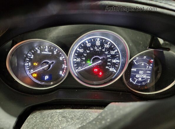 JM1GL1V55H1119233 2017 MAZDA 6 Silver Вид щитка приладів