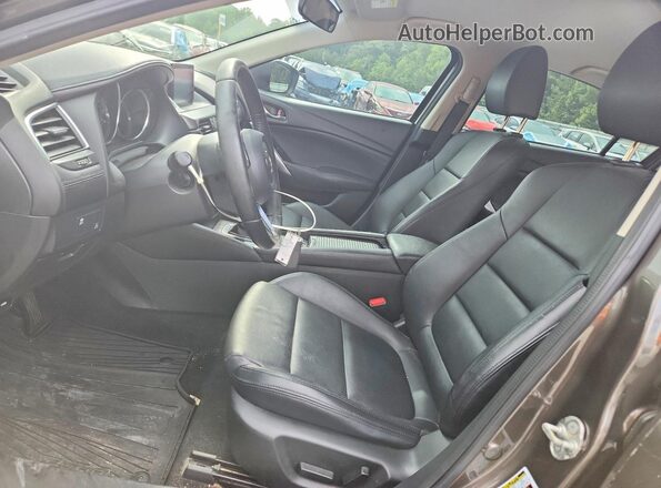 JM1GL1V56H1133626 2017 MAZDA 6 Gray Widok wnętrza z przodu