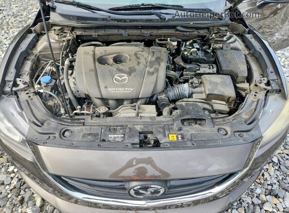 JM1GL1V56H1133626 2017 MAZDA 6 Gray Widok wnętrza z tyłu