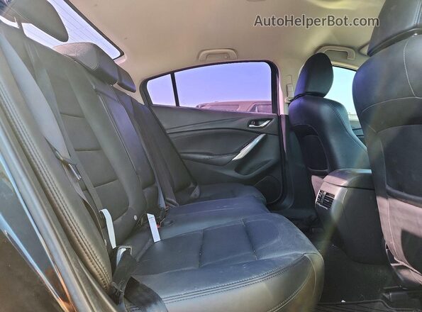 JM1GL1V57H1131688 2017 MAZDA 6 Black Հետևի նստատեղերի տեսք