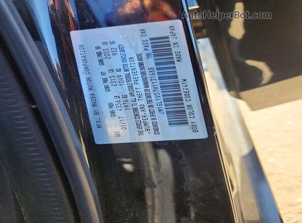JM1GL1V57H1131688 2017 MAZDA 6 Black Շարժիչի բաժամունքի տեսք