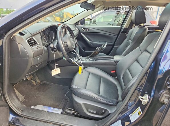 JM1GL1V57H1143839 2017 MAZDA 6 Blue წინა სალონის ხედი