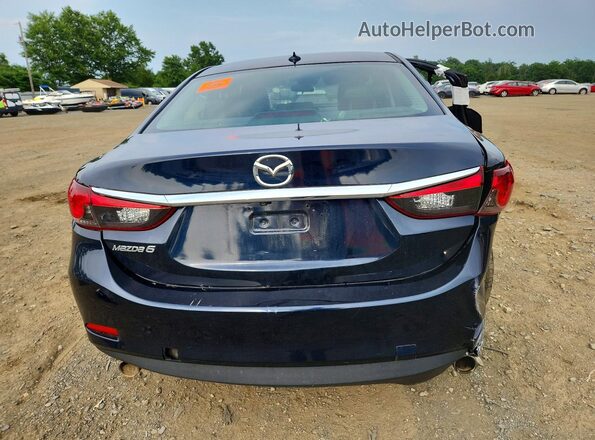 JM1GL1V57H1143839 2017 MAZDA 6 Blue უკანა ხედი