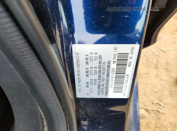 JM1GL1V57H1143839 2017 MAZDA 6 Blue ძრავის განყოფილების ხედი