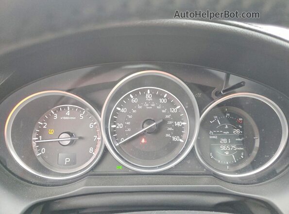 JM1GL1V59H1120661 2017 MAZDA 6 Blue Սարքավորումների վահանակի տեսք