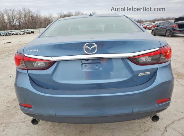 JM1GL1V59H1120661 2017 MAZDA 6 Blue Հետևի տեսք