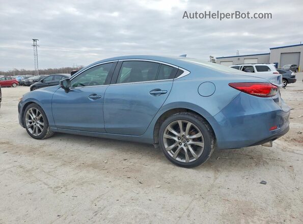 JM1GL1V59H1120661 2017 MAZDA 6 Blue Հետևի ձախ