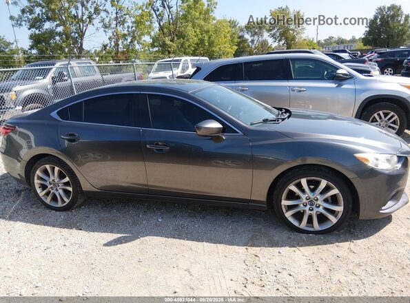 JM1GL1V59H1129540 2017 MAZDA 6 Gray Rear interior view