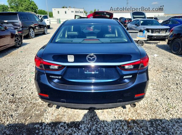 JM1GL1V59H1135192 2017 MAZDA 6 Black Widok z tyłu
