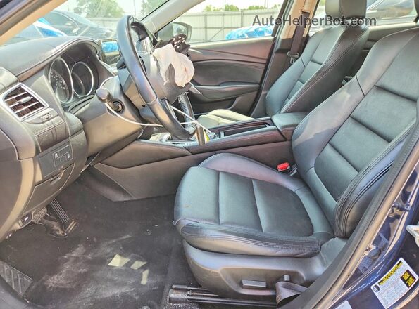 JM1GL1V59H1135192 2017 MAZDA 6 Black Widok wnętrza z przodu