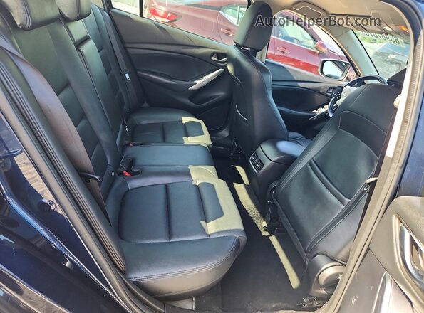 JM1GL1V59H1135192 2017 MAZDA 6 Black Widok tylnych siedzeń