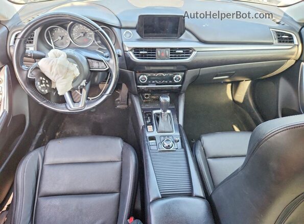 JM1GL1V59H1135192 2017 MAZDA 6 Black Widok deski rozdzielczej