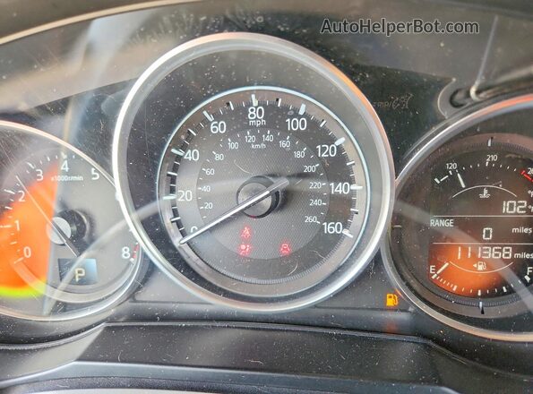 JM1GL1V59H1135192 2017 MAZDA 6 Black Widok zestawu wskaźników