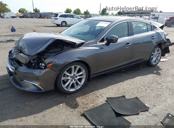 JM1GL1V5XH1112956 2017 MAZDA 6 Gray წინა მარცხენა ხედი სამი მეოთხედიდან