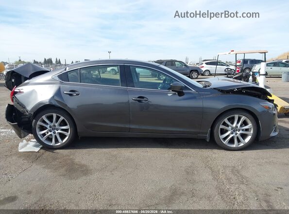 JM1GL1V5XH1112956 2017 MAZDA 6 Gray უკანა სალონის ხედი