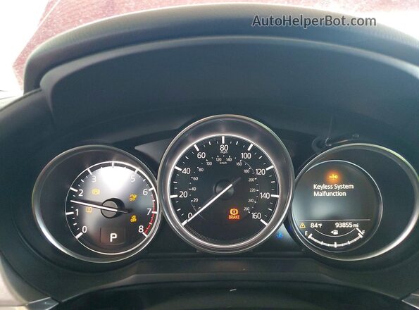 JM1GL1VM0K1507470 2019 MAZDA 6 Red Widok zestawu wskaźników
